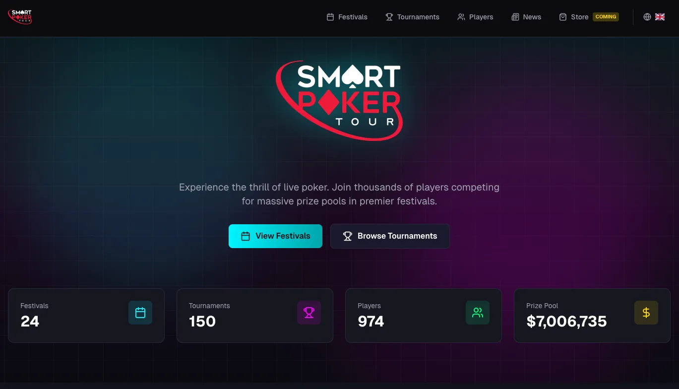 Smart Poker Tour Launches Its Brand-New Website
